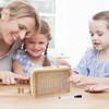 Wooden Money Box Money Box with Counter, Reusable Money Box