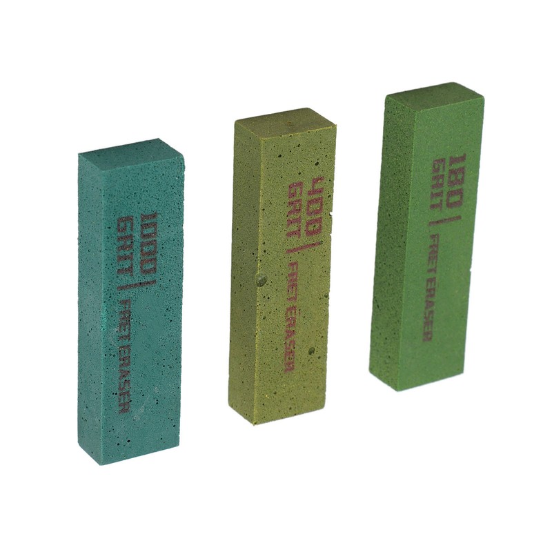 3pcs Guitar Fret Erasers Guitar Fret Polishing Abrasive Rubber Blocks