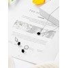 Qinpan Gold Plated Five Leaf Clover Necklace and Dangle Earrings