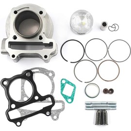 Trkimal 47 mm Cylinder Assembly Performance Big Bore Cylinder Kit Replacement for GY6 80CC 139QMB MTB Scooter Moped Go Kart