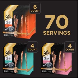 Unbranded Sheba Treats Cat Meaty Sticks Variety Pack, 70 Count