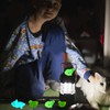 BeoTnp 60PCS Mini Resin Animals, Luminous Mini Plastic Animals, Mixed