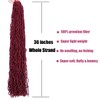 36 Inch 1 Packs Soft Locs BUG Red Color Burgundy