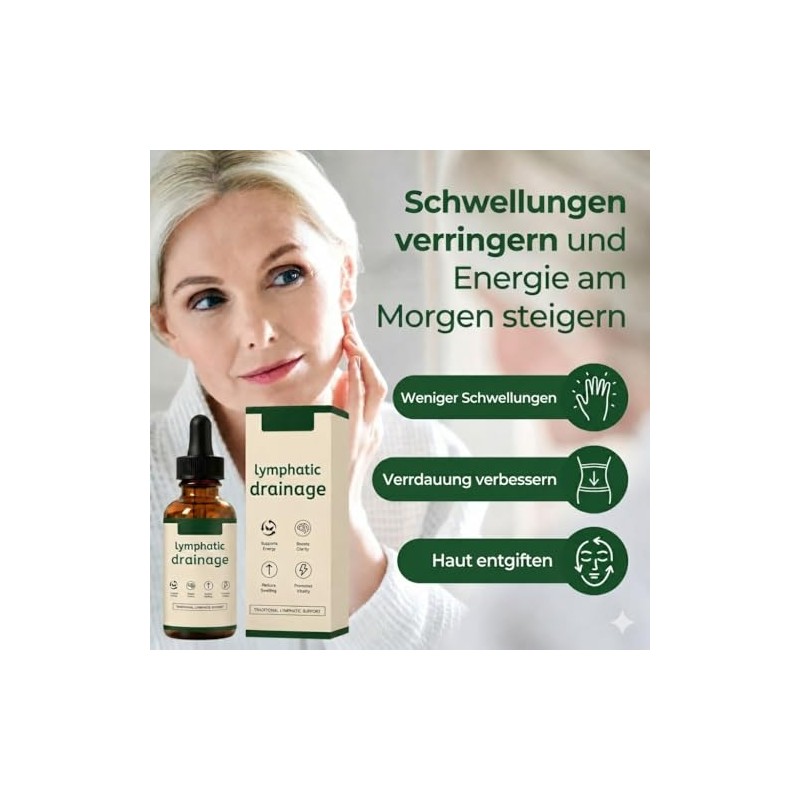 Lymphatic Drainage Drops for Natural Fluid Balance and Swelling Relief