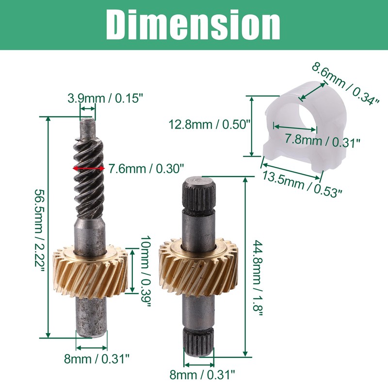 X AUTOHAUX Car Convertible Hood Locking Motor Gear Repair Kit