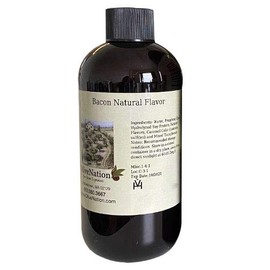 OliveNation Bacon Flavor, Water Soluble Natural Flavoring for Baking, Beverages, Brewing, Gluten Free, Kosher - 128 ounces
