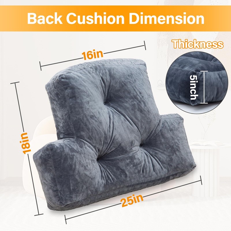 1 MIDDLE ONE Back Pillow for Chair, Memory Foam Lumbar