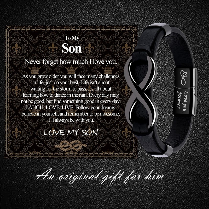 VGWON To My Son Bracelet from Mom Son Gifts from