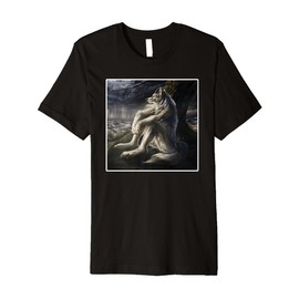 Sitting Wolf Meme Premium T-Shirt