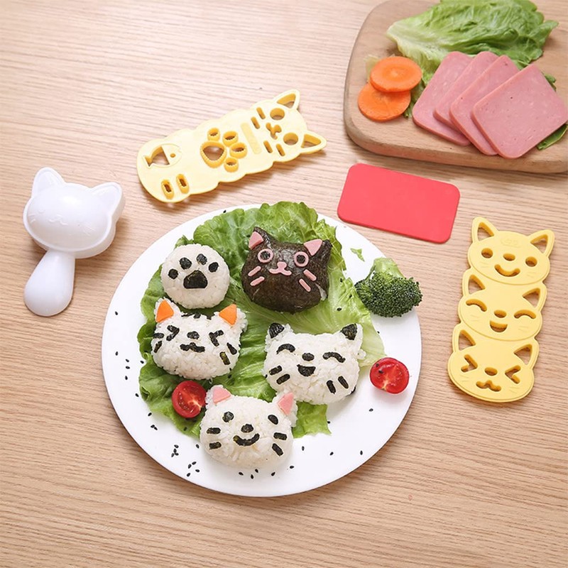 SEIWEI DIY Rice Ball Mold Sushi Roller Making Kit Bento