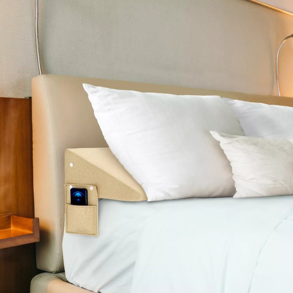 LFEWRX Queen Bed Wedge Pillow for Headboard (0-8") Triangle Pillow