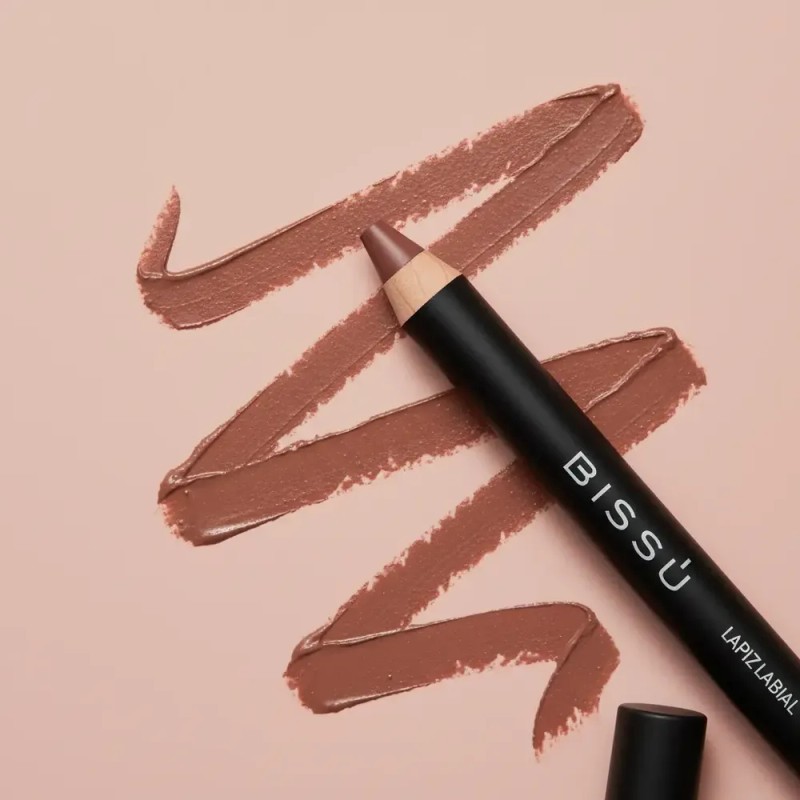 Delineador Lapiz Labial + Brillo Labial Glitter Bissú