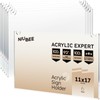 NIUBEE Acrylic Sign Holder 11x17 Horizontal,Clear Poster Picture Frames for