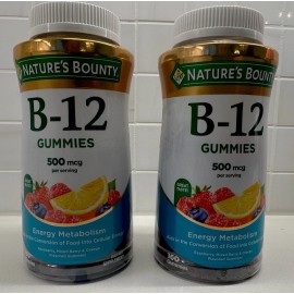 Nature’s Bounty 2 PACK Nature's Bounty Vitamin B12 Energy Health Gummies, 160 CT  9/25