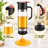 No-Drip Glass Honey Dispenser with Trigger Handle – Syrup Pourer