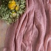 DOLOPL Dusty Rose Cheesecloth Table Runner 10FT Boho Gauze Table