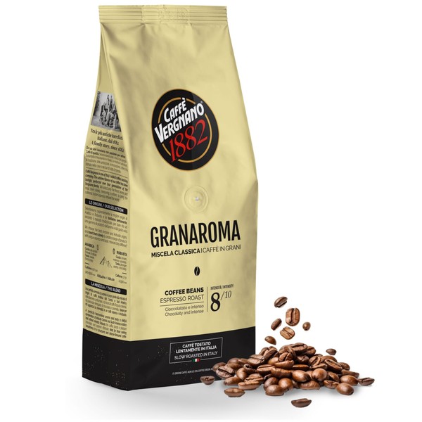 Caffe Vergnano 1882 Gran Aroma Whole Bean Arabica Medium Espresso