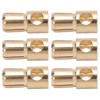 10 Pcs 6mm Banana Plug Gold Plated Male Connector Adapter