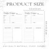 100 Sheet Daily Prayer Notepad Religion Study Worksheet Bible Journal
