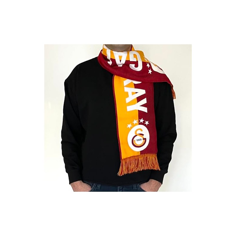 Galata Saray Scarf for Football Fans, Yellow and red