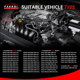 FAERSI Mass Air Flow Sensor Meter MAF 22680-7S000 AF10141 for 2003-2014 Altima & 2004-14 Maxima & 07-12 Sentra & 05-15 Xterra & 2003-2014 Murano | Infiniti 08-13 G37 & 05-08 G35 & More