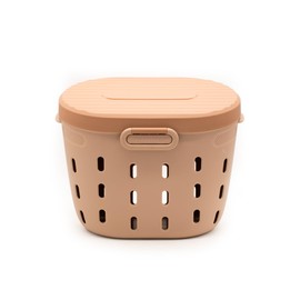 Vego Garden In-Ground Worm Composter Outdoor Farm Compost Bin 7 Gallons BPA-Free Composting System for Raised Garden Beds, Tawny Brown