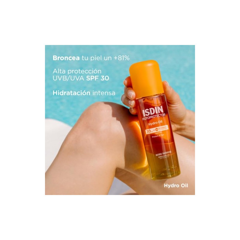 ISDIN Fotoprotector HydroOil SPF 30 - Protector solar corporal bifásico