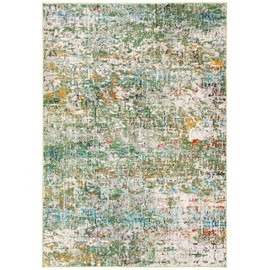 Safavieh Madison Collection MAD460Y Modern Abstract Area Rug, 9' x 12', Green / Turquoise