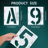 6 Inch Letter Stencils 42 Pcs ReusableTemplates Symbol Numbers Interlocking