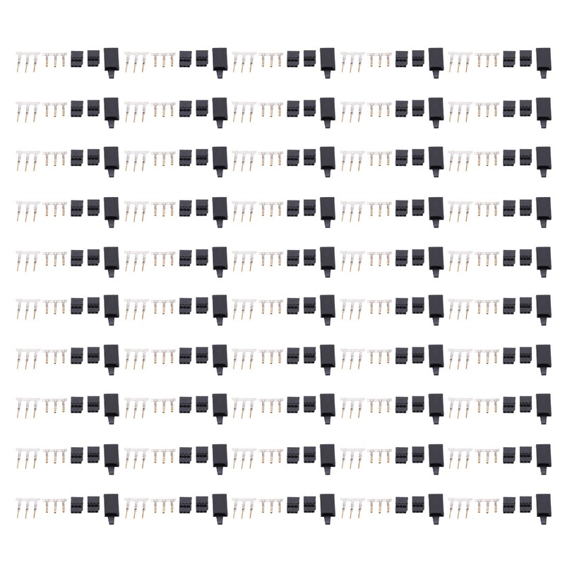 50PCS Servo Receiver Connector Plug with Lock and Male Female