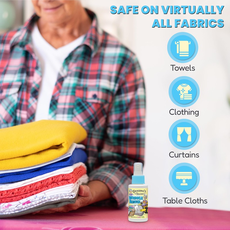 Grandma's Secret Wrinkle Remover Spray - Easily Removes Wrinkles &