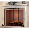 Fire Beauty Flat Panel Fireplace Screen Spark Guard Wrought Metal