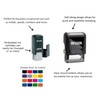 Infusion Self-Inking Custom Rubber Stamp (Personal or Business Use) -