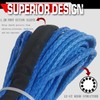 Synthetic Winch Rope 5/16" x 50ft 8500 LBs with Black