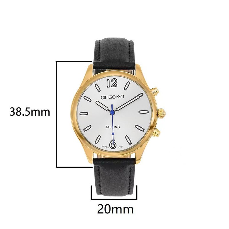 QINGQIAN English Voice Talking Watch for Blind,Visually impaired or Elderly