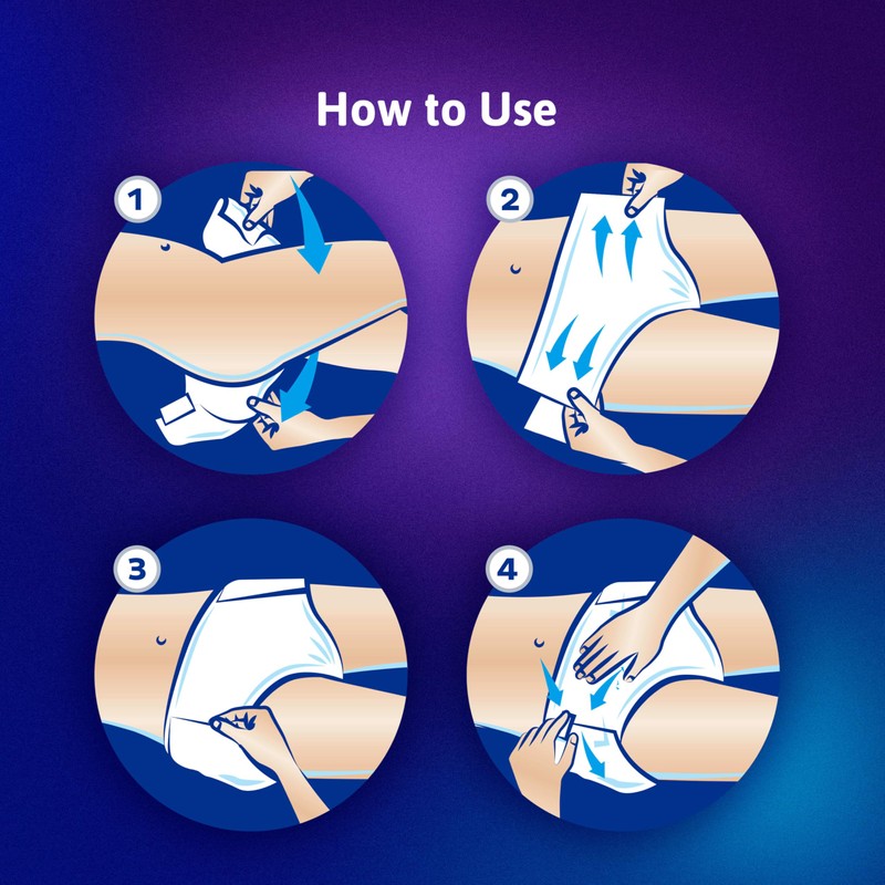 Tena ProSkin Overnight Incontinence Adult Diaper for Women & Men,