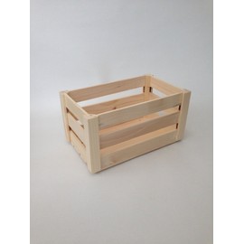WOODEN CRATE PLAIN WOOD DECOUPAGE BIG MAKE IT VINTAGE (PD31)