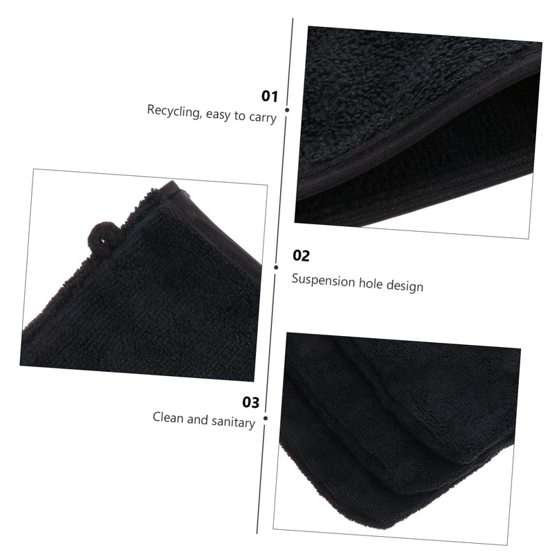 minkissy Microfiber Face Cleaning Gloves Face Makeup Remover Bath Exfoliating