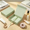Cherrich 4x6 Photo Storage Box, Premium Linen Memory Box for