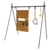 Outdoor Camping Tableware Storage Bag Portable Hanging Canvas Utensil Tissue