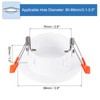 PATIKIL 3.9" Spring Ceiling Cover Plate, Recessed Light Trim Wall