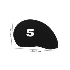 CORHAD 10pcs Golf Iron Covers Set Durable Golf Club Protectors with Numbered Tags for Iron Clubs Thickened Material for Enhanced Protection Putter Headcover Replacement