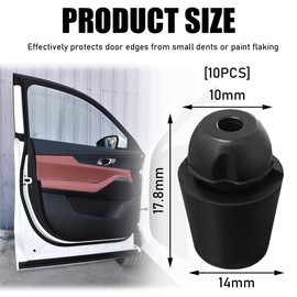 Gasedin 10 PCS Car Door Overslam Bumper Stopper, Rubber Auto Front and Rear Doors Shock Absorber, 8219128010 Door Side Shock Absorption Protection Pads Guards, Car Accessories