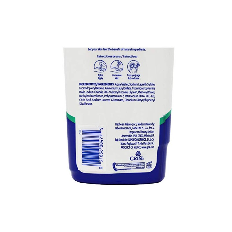 Grisi Neutral Shower Gel, 2-pack Of 15.2 Fo Bottles