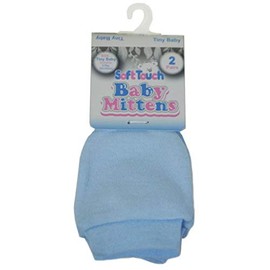 Mini Mart Online Limited Tiny Baby Anti Scratch Mittens, 2 Pairs, Scratch Mitts, Twin Pack 100 Cotton