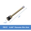 CKAuto TR572 Brass Commercial 3-3/4 Valve Stems for Rim Φ.625"