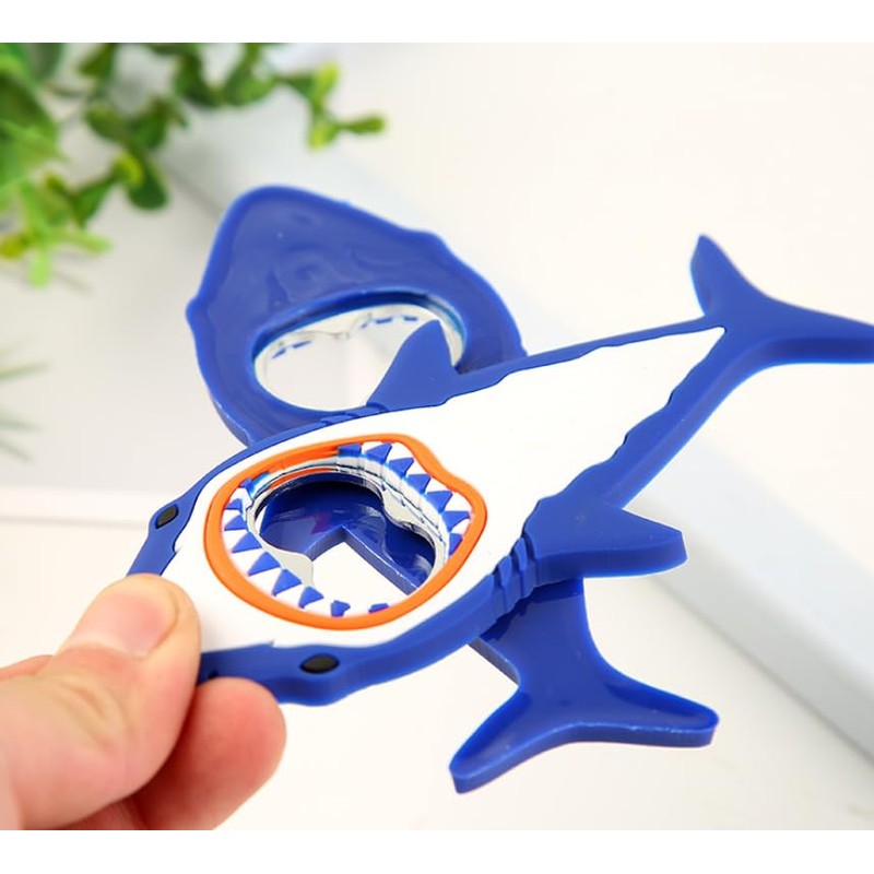 A-ITEM Shark Bottle Opener, Blue, Bottle, Magnet, Fridge, Funny, Cute,