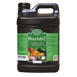 Microbe Life Hydroponics Nourish-C Verified Organic Fertilizer to Enhance Plant Nutrient Absorption for Fruits & Vegetables, Use with Any Feeding Systems Including Hydroponics or Soil, 2.5 Gallons