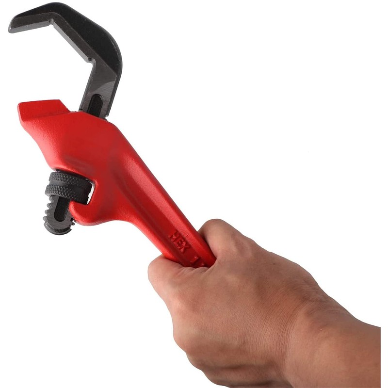 Uadme Offset Pipe Wrench, 9.5 inch Plumbing Hand Tools, Plumbers