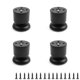 0XBIT Height Adjustable Feet, Pack of 4 Feet Height Adjustable, Furniture Feet, Black, Furniture Feet, Adjustable, Furniture Feet, Can Be Used on Tables, Cabinets, Sideboards and Sofas